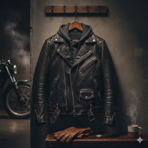 Men's Vintage Leather Biker Jacket